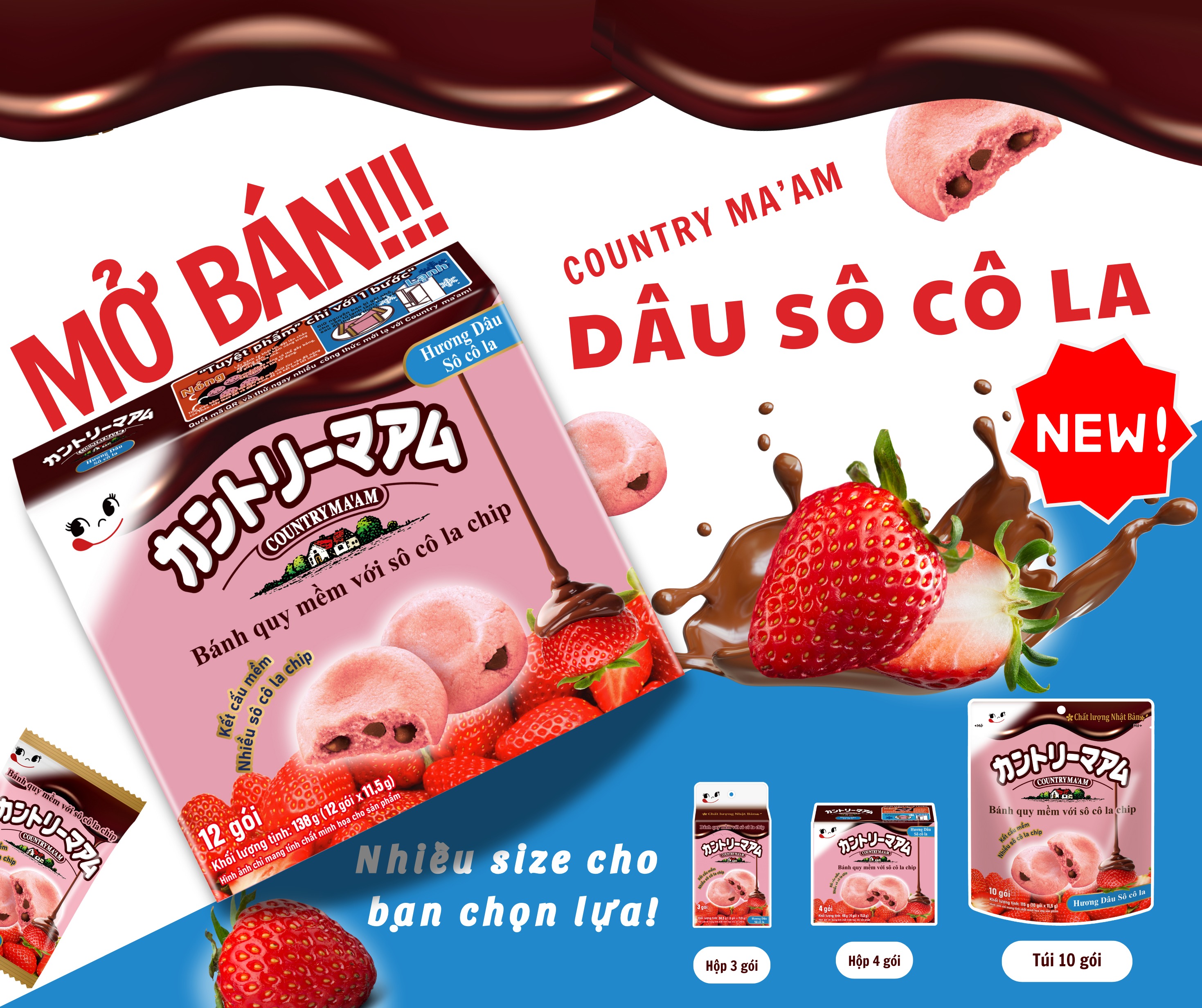 COUNTRY MA’AM STRAWBERRY CHOCOLATE